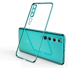 Custodia Silicone Trasparente Ultra Sottile Cover Morbida H06 per Xiaomi Mi 10 Verde