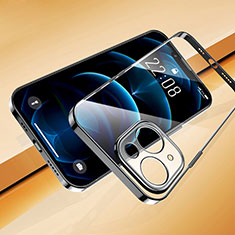 Custodia Silicone Trasparente Ultra Sottile Cover Morbida H07 per Apple iPhone 13 Mini Nero
