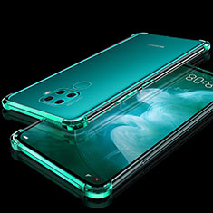 Custodia Silicone Trasparente Ultra Sottile Cover Morbida H07 per Huawei Nova 5z Verde