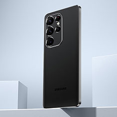 Custodia Silicone Trasparente Ultra Sottile Cover Morbida H07 per Samsung Galaxy S23 Ultra 5G Nero