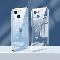 Custodia Silicone Trasparente Ultra Sottile Cover Morbida H08 per Apple iPhone 14 Plus Bianco