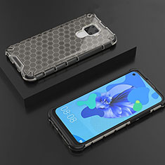Custodia Silicone Trasparente Ultra Sottile Cover Morbida H08 per Huawei Nova 5z Nero