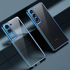 Custodia Silicone Trasparente Ultra Sottile Cover Morbida H08 per Samsung Galaxy S22 Plus 5G Blu