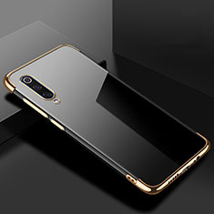 Custodia Silicone Trasparente Ultra Sottile Cover Morbida H08 per Xiaomi Mi 9 SE Oro