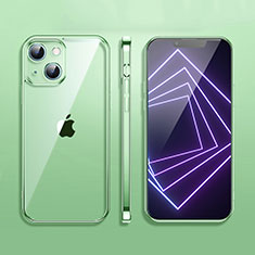 Custodia Silicone Trasparente Ultra Sottile Cover Morbida H09 per Apple iPhone 13 Mini Verde