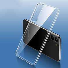 Custodia Silicone Trasparente Ultra Sottile Cover Morbida H10 per Samsung Galaxy S21 5G Chiaro