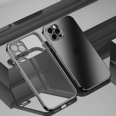Custodia Silicone Trasparente Ultra Sottile Cover Morbida H11 per Apple iPhone 13 Pro Max Nero