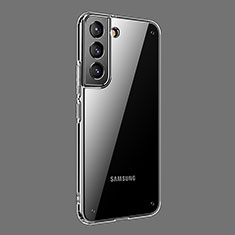 Custodia Silicone Trasparente Ultra Sottile Cover Morbida H11 per Samsung Galaxy S22 5G Grigio