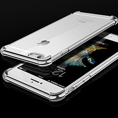 Custodia Silicone Trasparente Ultra Sottile Cover Morbida HC01 per Apple iPhone 6 Argento