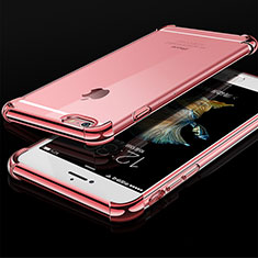 Custodia Silicone Trasparente Ultra Sottile Cover Morbida HC01 per Apple iPhone 6 Oro Rosa