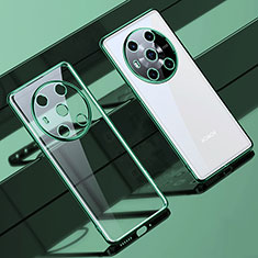 Custodia Silicone Trasparente Ultra Sottile Cover Morbida LD1 per Huawei Honor Magic3 5G Verde