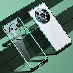 Custodia Silicone Trasparente Ultra Sottile Cover Morbida LD1 per Huawei Honor Magic3 Pro 5G Verde