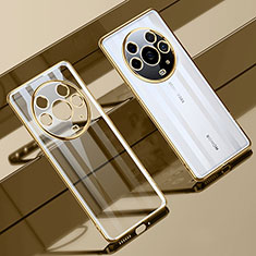 Custodia Silicone Trasparente Ultra Sottile Cover Morbida LD1 per Huawei Honor Magic3 Pro+ Plus 5G Oro