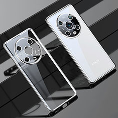Custodia Silicone Trasparente Ultra Sottile Cover Morbida LD1 per Huawei Honor Magic4 Pro 5G Argento