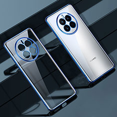 Custodia Silicone Trasparente Ultra Sottile Cover Morbida LD1 per Huawei Mate 50E Blu