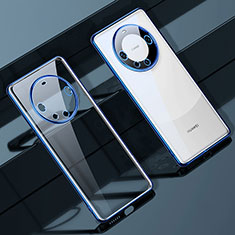 Custodia Silicone Trasparente Ultra Sottile Cover Morbida LD1 per Huawei Mate 60 Blu