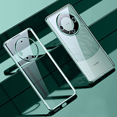 Custodia Silicone Trasparente Ultra Sottile Cover Morbida LD1 per Huawei Mate 60 Pro+ Plus Verde