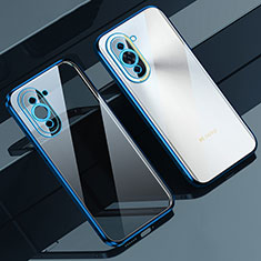 Custodia Silicone Trasparente Ultra Sottile Cover Morbida LD1 per Huawei Nova 10 Blu