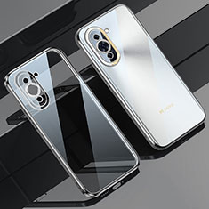 Custodia Silicone Trasparente Ultra Sottile Cover Morbida LD1 per Huawei Nova 10 Pro Argento