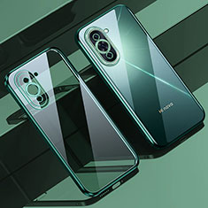 Custodia Silicone Trasparente Ultra Sottile Cover Morbida LD1 per Huawei Nova 10 Pro Verde