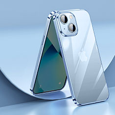 Custodia Silicone Trasparente Ultra Sottile Cover Morbida LD2 per Apple iPhone 14 Blu