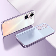 Custodia Silicone Trasparente Ultra Sottile Cover Morbida LD2 per Huawei Honor 60 Pro 5G Viola