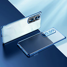 Custodia Silicone Trasparente Ultra Sottile Cover Morbida LD2 per Huawei Honor 80 Pro Flat 5G Blu