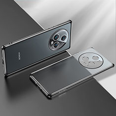 Custodia Silicone Trasparente Ultra Sottile Cover Morbida LD2 per Huawei Honor Magic5 Pro 5G Nero