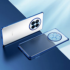 Custodia Silicone Trasparente Ultra Sottile Cover Morbida LD2 per Huawei Mate 50 Blu