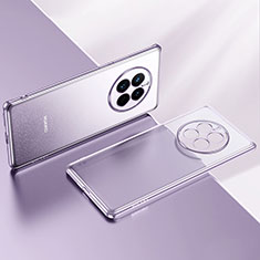 Custodia Silicone Trasparente Ultra Sottile Cover Morbida LD2 per Huawei Mate 50 Viola