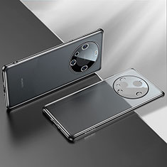 Custodia Silicone Trasparente Ultra Sottile Cover Morbida LD2 per Huawei Mate 60 Nero