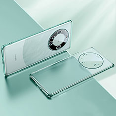 Custodia Silicone Trasparente Ultra Sottile Cover Morbida LD2 per Huawei Mate 60 Pro+ Plus Verde