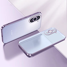 Custodia Silicone Trasparente Ultra Sottile Cover Morbida LD2 per Huawei Nova 10 Pro Viola