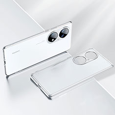 Custodia Silicone Trasparente Ultra Sottile Cover Morbida LD2 per Huawei P50 Pro Chiaro