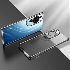 Custodia Silicone Trasparente Ultra Sottile Cover Morbida LD2 per Huawei P60 Art Nero