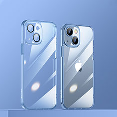 Custodia Silicone Trasparente Ultra Sottile Cover Morbida LD3 per Apple iPhone 14 Plus Blu