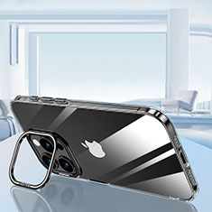 Custodia Silicone Trasparente Ultra Sottile Cover Morbida LD6 per Apple iPhone 14 Pro Nero