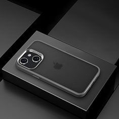 Custodia Silicone Trasparente Ultra Sottile Cover Morbida LD8 per Apple iPhone 14 Plus Grigio