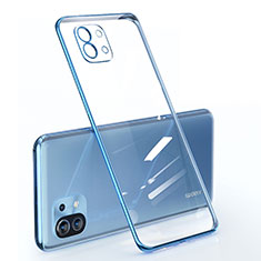 Custodia Silicone Trasparente Ultra Sottile Cover Morbida per Xiaomi Mi 11 Lite 5G Blu