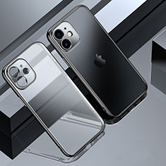 Custodia Silicone Trasparente Ultra Sottile Cover Morbida S01 per Apple iPhone 12 Pro Max Nero