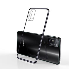 Custodia Silicone Trasparente Ultra Sottile Cover Morbida S01 per Huawei Honor X10 Max 5G Nero