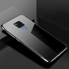 Custodia Silicone Trasparente Ultra Sottile Cover Morbida S01 per Huawei Mate 20 X 5G Nero