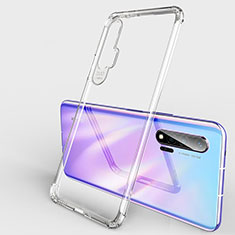 Custodia Silicone Trasparente Ultra Sottile Cover Morbida S01 per Huawei Nova 6 Chiaro