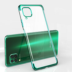 Custodia Silicone Trasparente Ultra Sottile Cover Morbida S01 per Huawei Nova 7i Verde