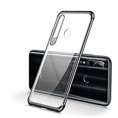 Custodia Silicone Trasparente Ultra Sottile Cover Morbida S01 per Huawei P Smart+ Plus (2019) Nero