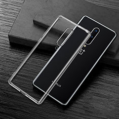 Custodia Silicone Trasparente Ultra Sottile Cover Morbida S01 per OnePlus 8 Chiaro