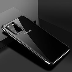 Custodia Silicone Trasparente Ultra Sottile Cover Morbida S01 per Samsung Galaxy S20 Nero