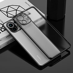 Custodia Silicone Trasparente Ultra Sottile Cover Morbida S01 per Xiaomi Mi 11 5G Nero