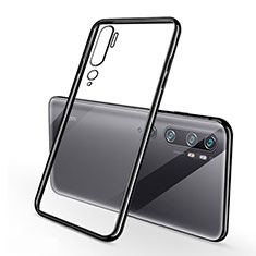 Custodia Silicone Trasparente Ultra Sottile Cover Morbida S01 per Xiaomi Mi Note 10 Nero