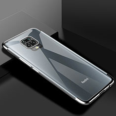 Custodia Silicone Trasparente Ultra Sottile Cover Morbida S01 per Xiaomi Poco M2 Pro Argento